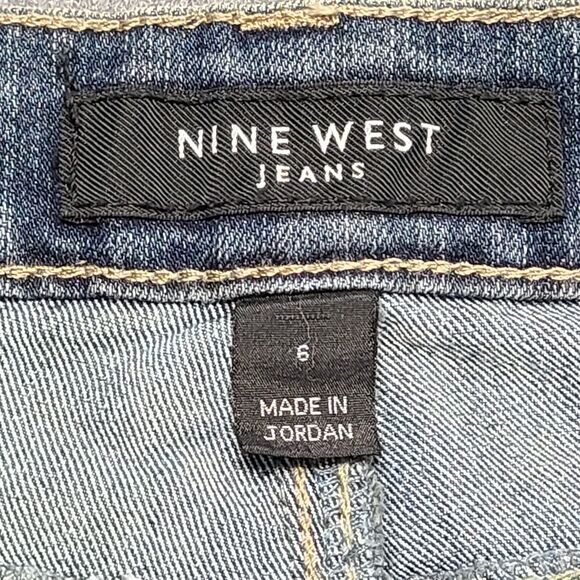 Nine West Womens Jeans 6/27 Average West End Boot Metro Wash Faded Front - Picture 5 of 12